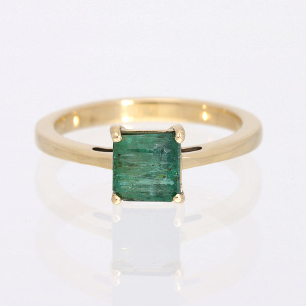 14k Gold Emerald Ring Size 7
