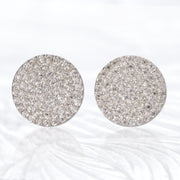 Moissanite Silver Stud Earrings