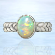 Natural Ethiopian Opal Ring Size 7