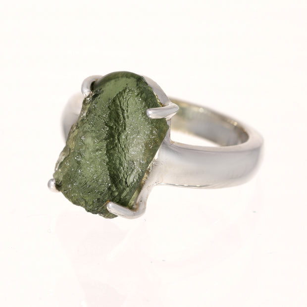 Genuine Moldavite Ring Size 7 ½