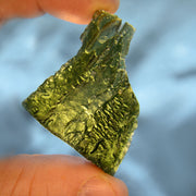 Large Bright Green Triangular Moldavite 14.8g