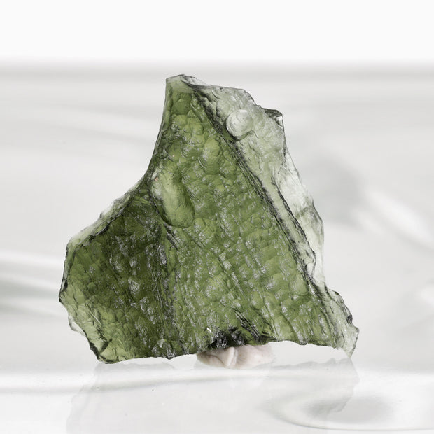 Flat Moldavite Wedge Stone 6.6g