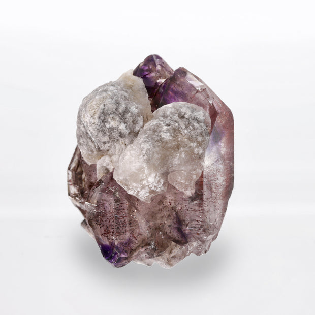 Amethyst Crystal with Rare Red Hematite