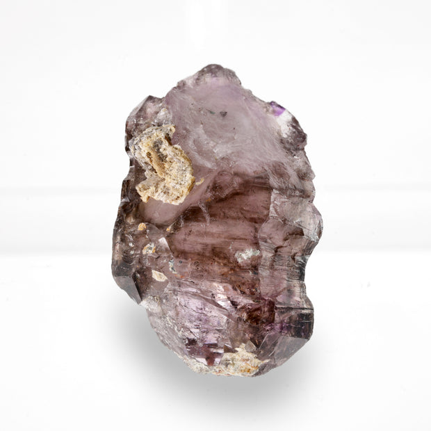 Pale Amethyst Crystal with Red Hematite