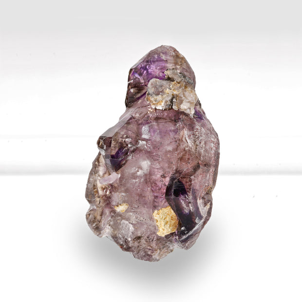 Purple Amethyst Crystal with Red Hematite