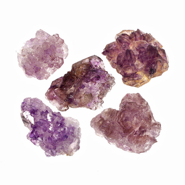 Set of Amethyst Flower Crystal Clusters