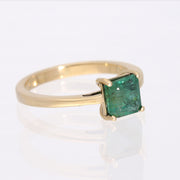 14k Gold Emerald Ring Size 7