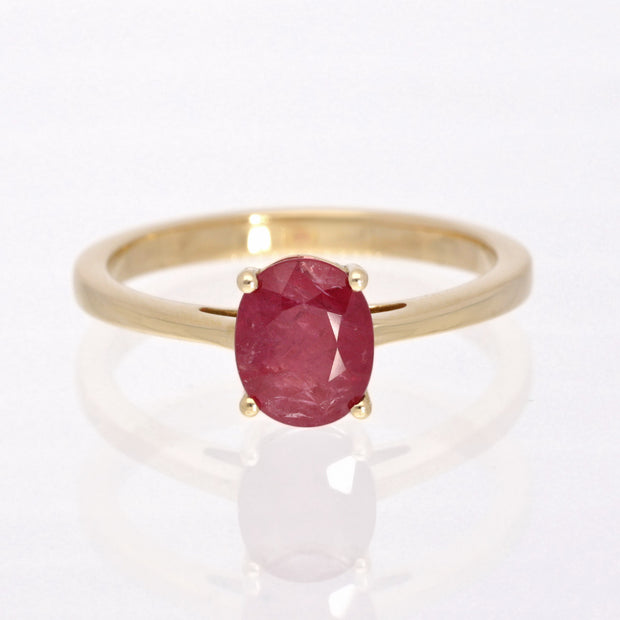 14k Gold Ruby Ring Size 7