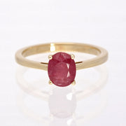 14k Gold Ruby Ring Size 7
