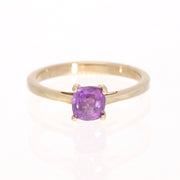 Purple Sapphire 14k Gold Ring Size 7