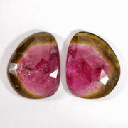 20.5 ct Faceted Watermelon Tourmaline Pair