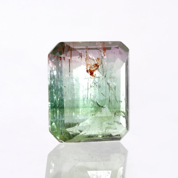 8 ct Bicolor Green & Pink Tourmaline Facet