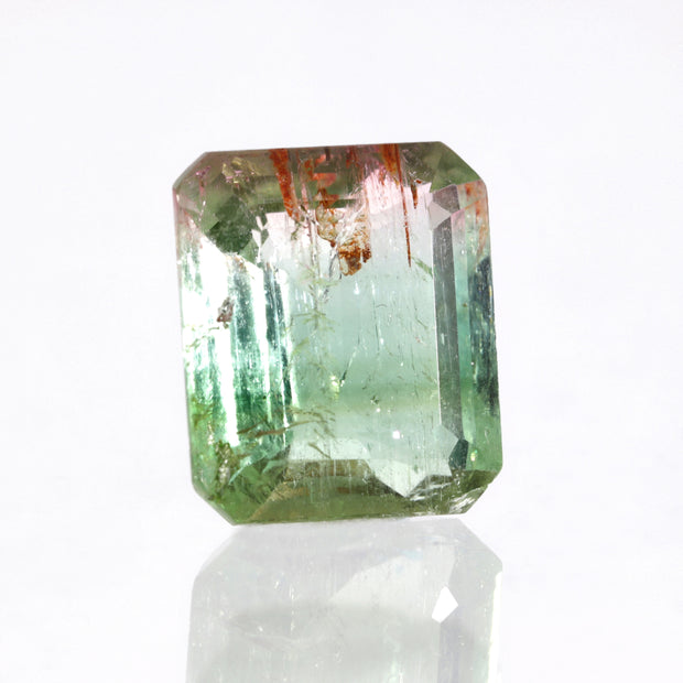 8 ct Bicolor Green & Pink Tourmaline Facet