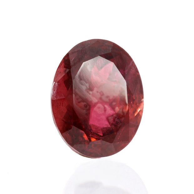 8 ct Deep Red Rubellite Oval Facet