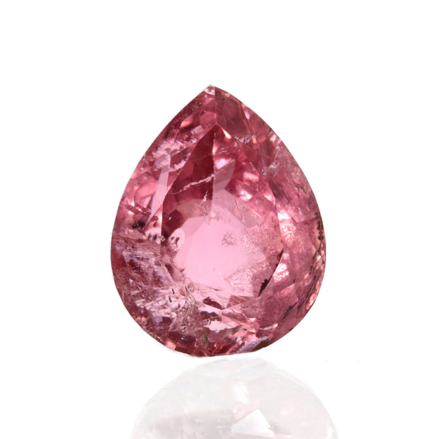 Bright Pink Tourmaline Pear Facet 9 ct