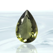 Genuine Moldavite Pear Facet