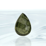 Genuine Moldavite Pear Checker Facet 5ct