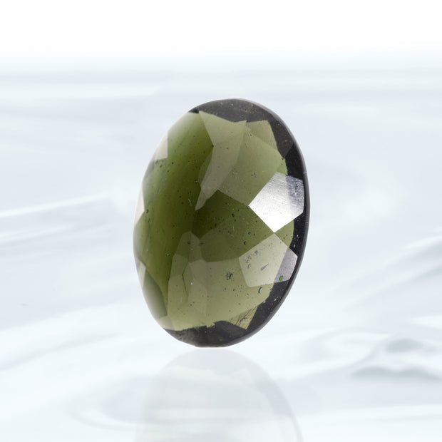 Oval Genuine Moldavite Facet 13ct.