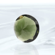 Round Genuine Moldavite Facet 10ct