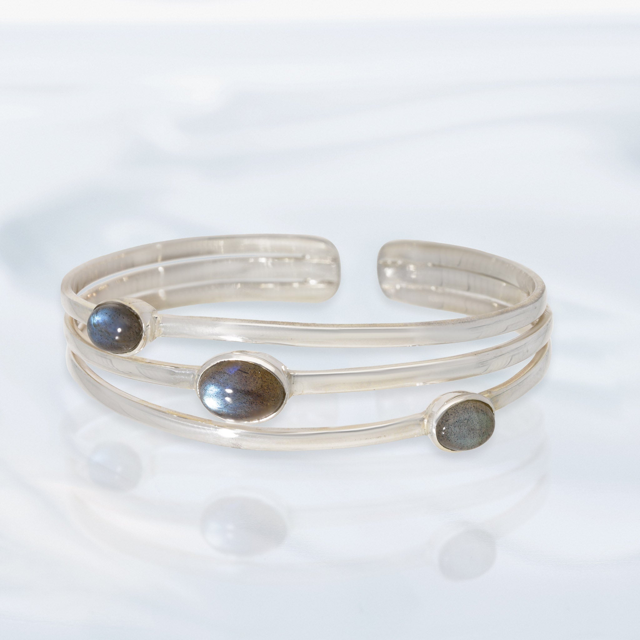 Pearl store labradorite silver bracelet