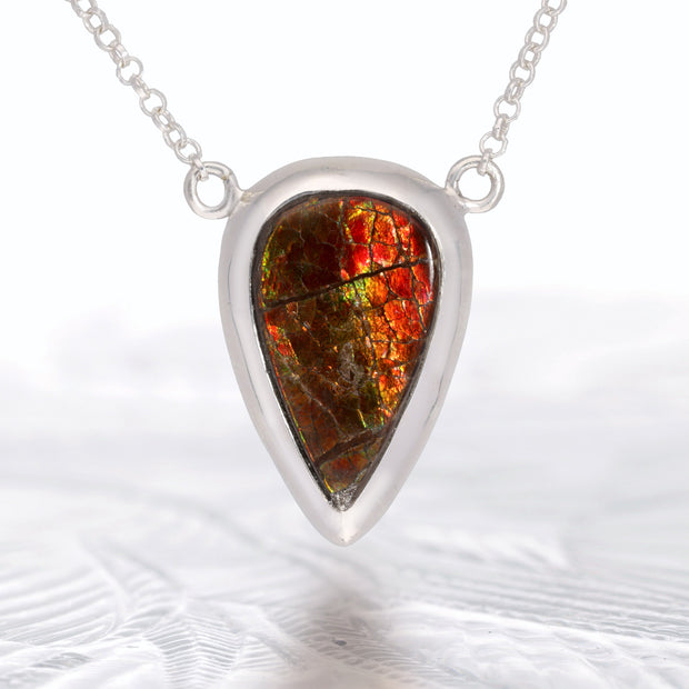 Rare Red Ammolite Necklace