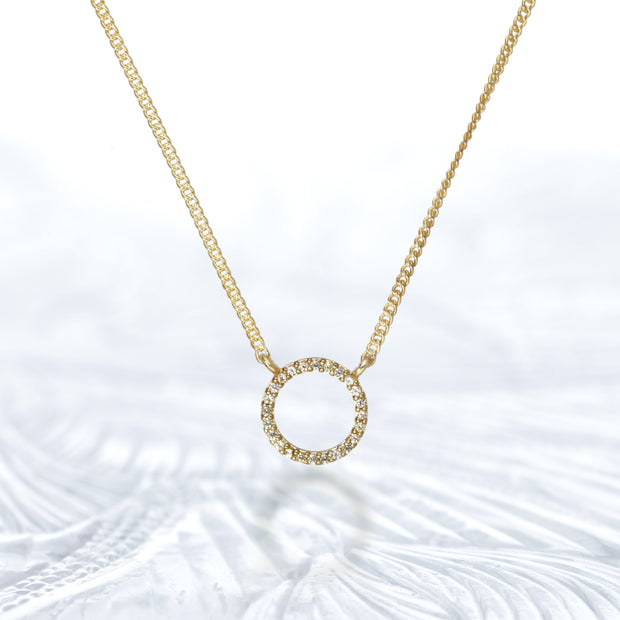 Moissanite Gold Plated Necklace
