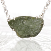 Genuine Czech Raw Moldavite Necklace