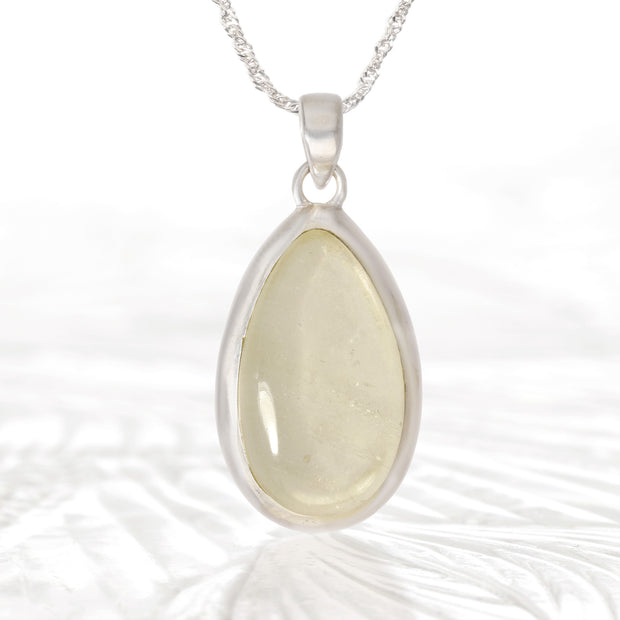 Polished Libyan Desert Glass Pendant