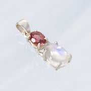 Pink Tourmaline & Moonstone Pendant