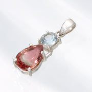 Aquamarine & Pink Tourmaline Pendant