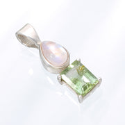 Moonstone & Green Tourmaline Pendant