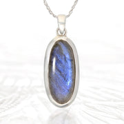 Labradorite Sterling Silver Pendant