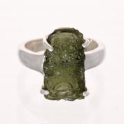 Moldavite Stone Ring Size 6 ½