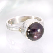Star Ruby Silver Ring Size 7