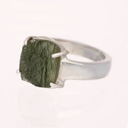 Authentic Moldavite Ring Size 6