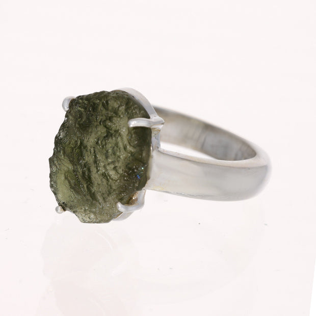 Genuine Moldavite Ring Size 7