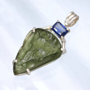 Kyanite & Genuine Moldavite Pendant