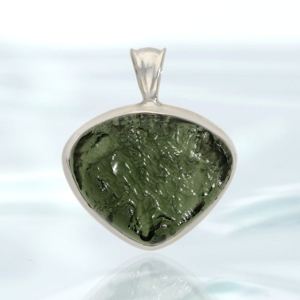 Natural Moldavite Gemstone Pendant