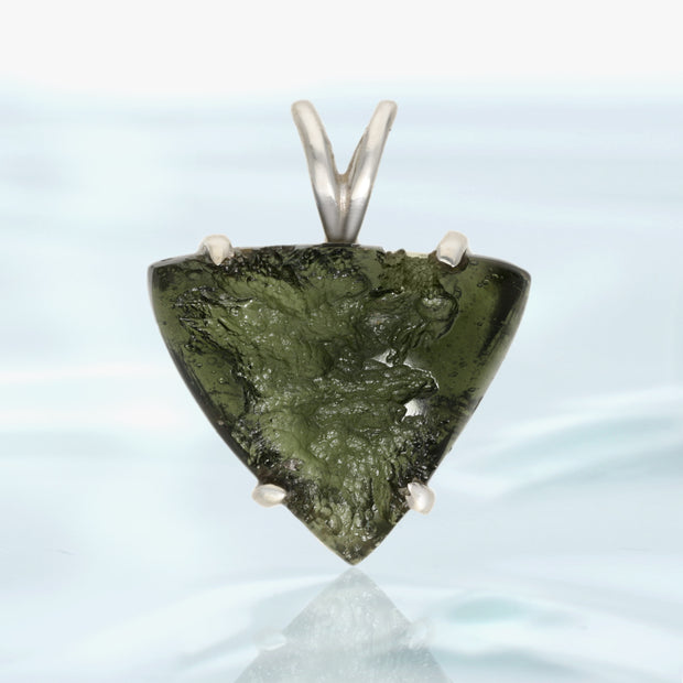 Polished Czech Moldavite Pendant