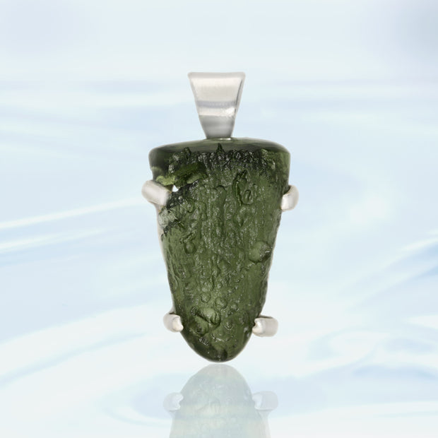 Real Moldavite Gemstone Pendant