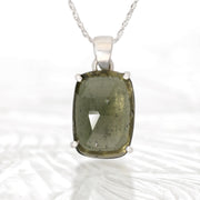 Faceted Genuine Moldavite Pendant