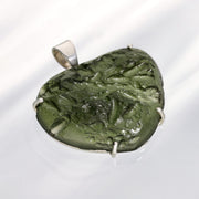 Large Genuine Moldavite Heart Pendant