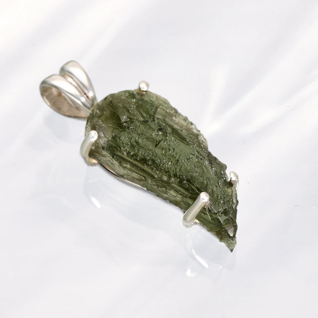 Unique Genuine Moldavite Pendant