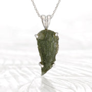 Unique Genuine Moldavite Pendant