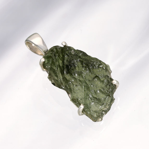 Rare Genuine Moldavite Pendant