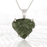  Beautiful Moldavite Silver Pendant