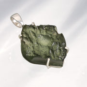 Unique Genuine Czech Moldavite Pendant