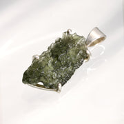 Genuine Moldavite Silver Necklace