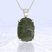 Beautiful Genuine Moldavite Pendant