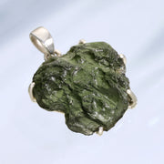 Large Genuine Moldavite Pendant